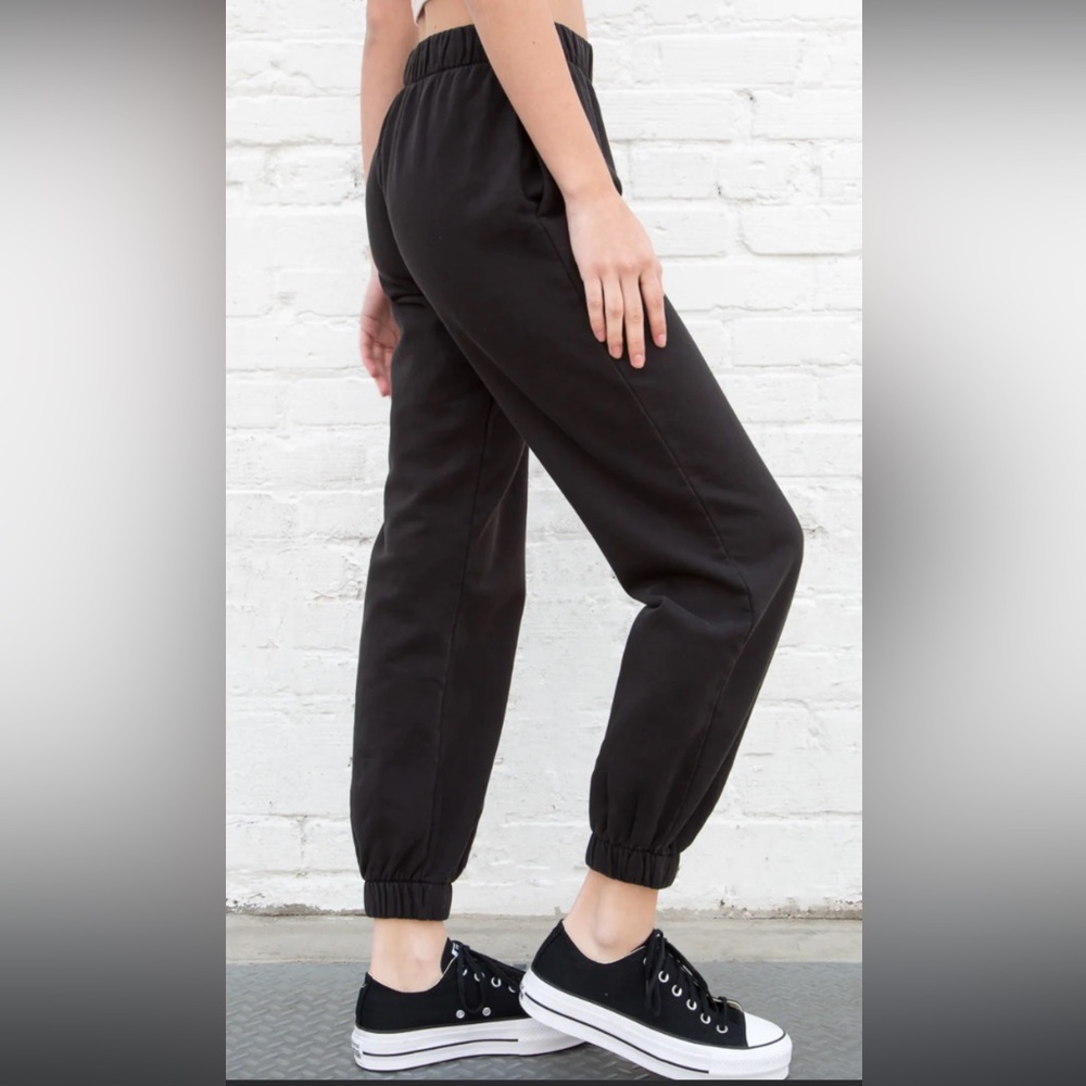 Brandy Melville Black Rosa Sweatpants